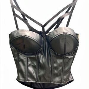 Just-one Women's Blackn Corset Size small